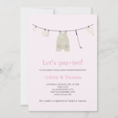 Invitation Faisons une Fête de Golf Par-Tee pour la Baby Show (Devant)