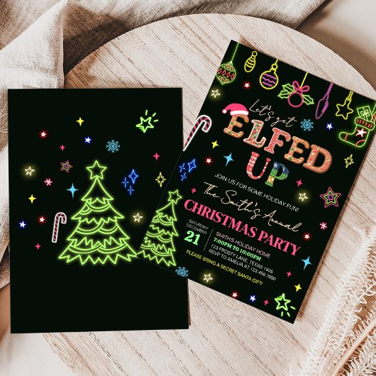 Invitation Faisons une fête de Noël