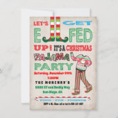 Invitation Faisons une fête de Noël au Pajama (Devant)