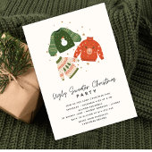 Invitation Faisons une fête de Noël avec des pulls moches mod