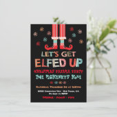 Invitation Faisons une fête de pyjama de Noël (Debout devant)