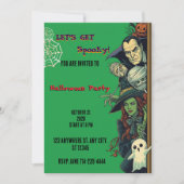 Invitation Faisons une fête Halloween effrayante (Devant)
