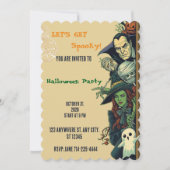 Invitation Faisons une fête Halloween effrayante (Devant)