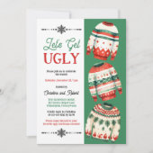 Invitation Faisons une fête moche pour le pull de Noël (Devant)