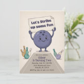 Invitation Faisons une partie de plaisir Fête d'anniversaire  (Debout devant)