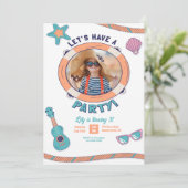 Invitation Faisons une photo de fête (Debout devant)