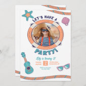 Invitation Faisons une photo de fête (Devant / Derrière)