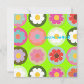 Invitation Faisses Super/Soixante-dix-sept B'day Couleur de p (Dos)