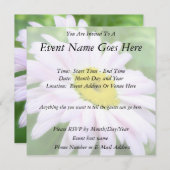 Invitation Faisy peint en rose pâle (Devant / Derrière)