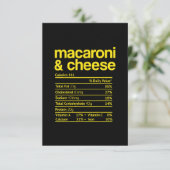 Invitation Fait nutritionnel des macaronis au fromage de Than (Debout devant)