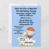 Invitation fait sur commande d'anniversaire (Dos)