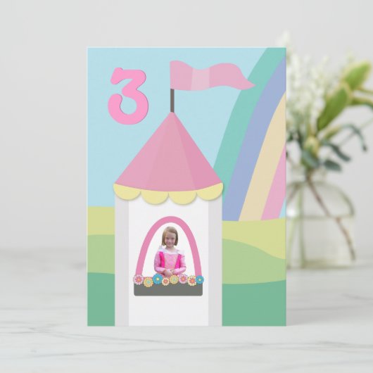 Invitation fait sur commande de fête (Debout devant)