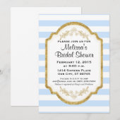 Invitation fait sur commande de Fête de la mariée, (Devant / Derrière)