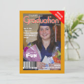 Invitation fait sur commande de fête de remise des (Debout devant)