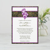 Invitation fait sur commande pourpre de couleur (Debout devant)