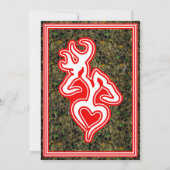 Invitation fait sur commande rouge de couleur (Dos)