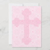 Invitation faite sur commande croisée rose (Dos)