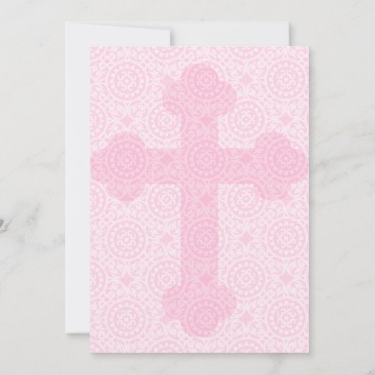 Invitation faite sur commande croisée rose (Dos)