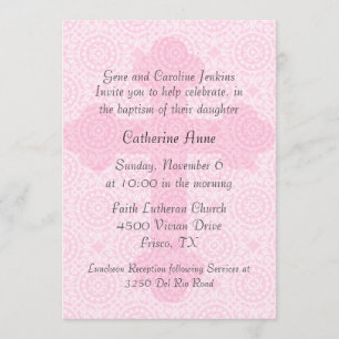 Invitation faite sur commande croisée rose