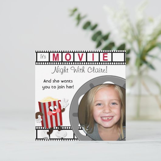 Invitation faite sur commande d'anniversaire de (Debout devant)