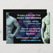 Invitation faite sur commande d'anniversaire de (Devant / Derrière)
