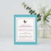 Invitation faite sur commande de baby shower (Debout devant)