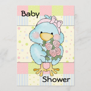 Invitation faite sur commande de baby shower de
