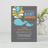 Invitation faite sur commande de baby shower de (Debout devant)