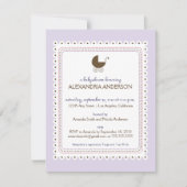 Invitation faite sur commande de baby shower de (Devant)