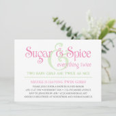 Invitation faite sur commande de baby shower de (Debout devant)