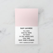 Invitation faite sur commande de baby shower de (Intérieur)