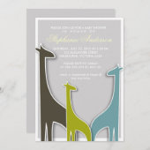 Invitation faite sur commande de douche de bébé de (Devant / Derrière)