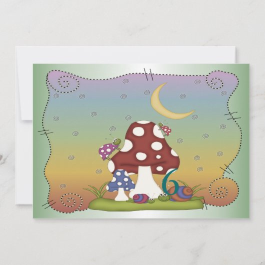 Invitation faite sur commande de fête (Dos)