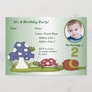 Invitation faite sur commande de fête