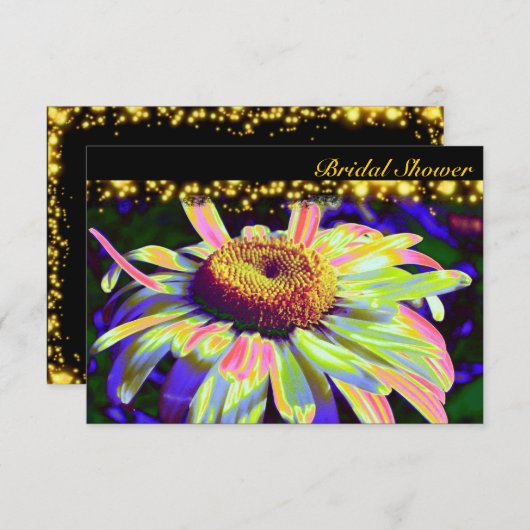 Invitation faite sur commande de Fête de la mariée (Devant / Derrière)