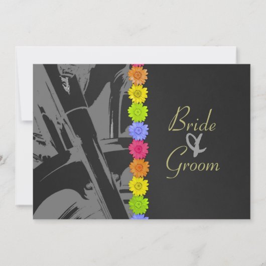 Invitation faite sur commande de moto pour Amy (Devant)