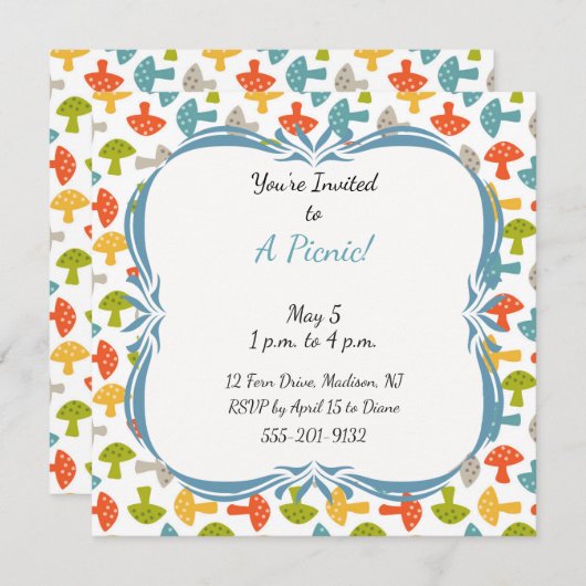 Invitation faite sur commande de partie de (Devant / Derrière)