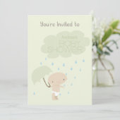 Invitation faite sur commande de partie de pluie (Debout devant)