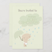 Invitation faite sur commande de partie de pluie (Devant / Derrière)