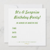 Invitation faite sur commande moderne de fête (Dos)