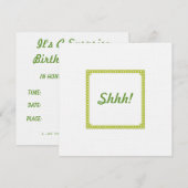 Invitation faite sur commande moderne de fête (Devant / Derrière)