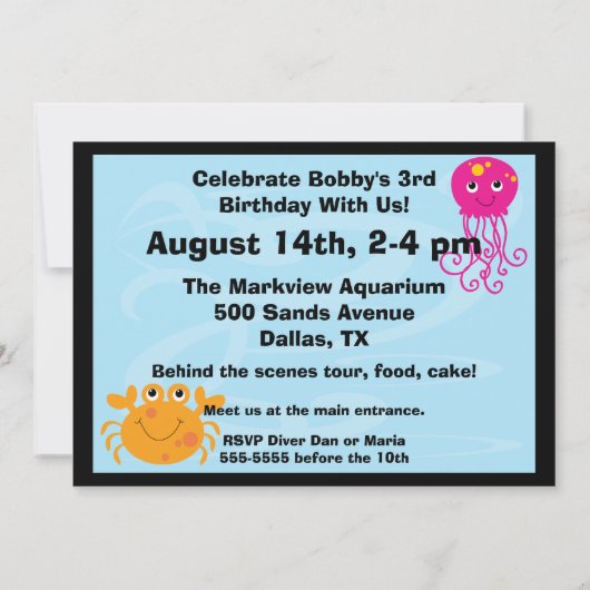 Invitation faite sur commande sous-marine (Dos)