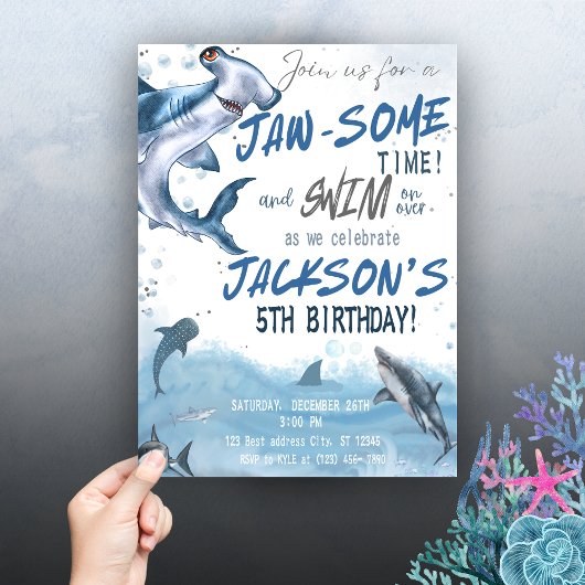 Invitation 🦈 Faites des vagues avec notre anniversaire requi