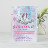 Invitation Faites du patin à glace (Debout devant)