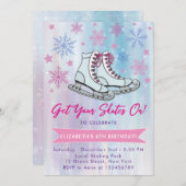 Invitation Faites du patin à glace (Devant / Derrière)