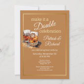 Invitation Faites-en un Double Verre à Whisky de Célébration (Devant)