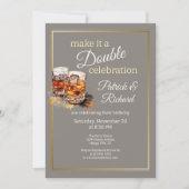 Invitation Faites-en une Double Célébration Verre à Whisky Gr (Devant)