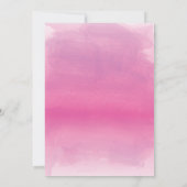 Invitation Faites-lui le rose d'invitation de douche (Dos)