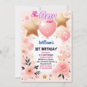 Invitation Faites mignonne Reine Miss Onederday 1er anniversa (Devant)