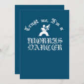Invitation Faites-moi confiance Je Suis Morris Dancer Texte B (Devant / Derrière)